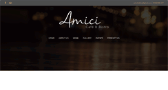 Desktop Screenshot of amici-bistro.com